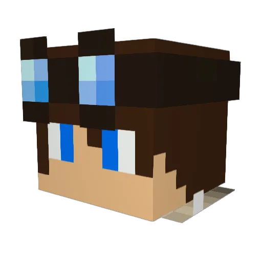 darkeric19 Minecraft avatar head, 3D render