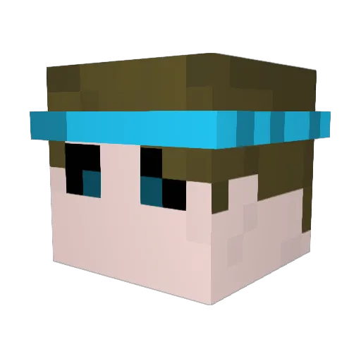 darkeyes90 Minecraft avatar head, 3D render