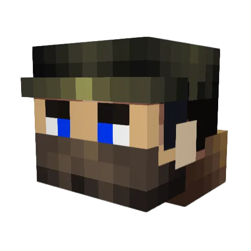 darkezio88 Minecraft avatar head, 3D render