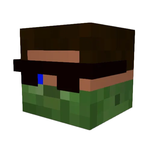 darkfire2113 Minecraft avatar head, 3D render
