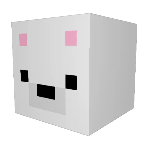 darkflame_ Minecraft avatar head, 3D render