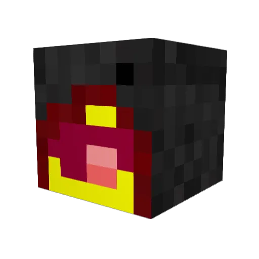 darkfloo Minecraft avatar head, 3D render