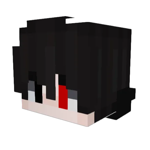 darkgake Minecraft avatar head, 3D render