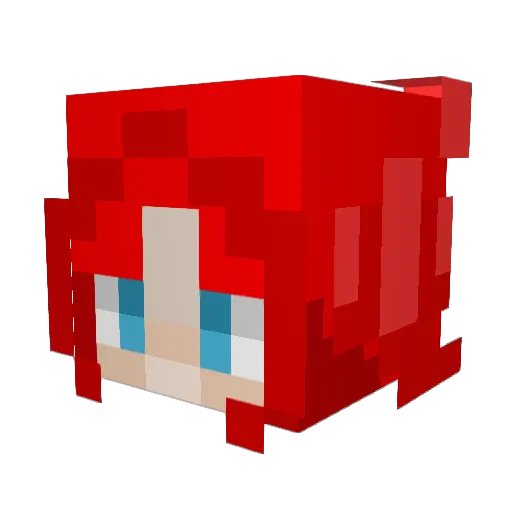 darkharls Minecraft avatar head, 3D render