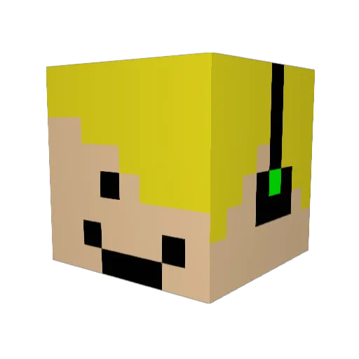 darkhawk147 Minecraft avatar head, 3D render