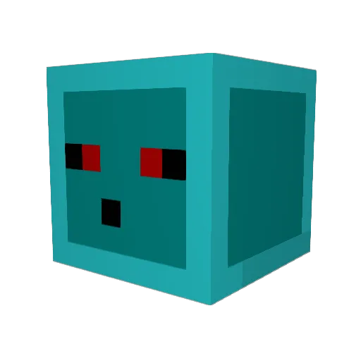 darkhoodedcrash Minecraft avatar head, 3D render