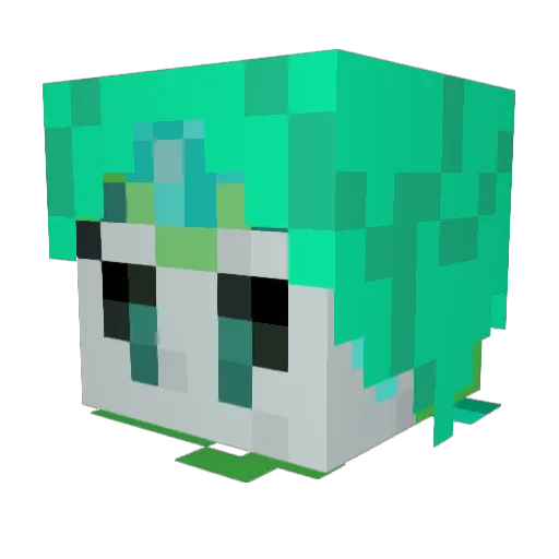 darkhorse116 Minecraft avatar head, 3D render
