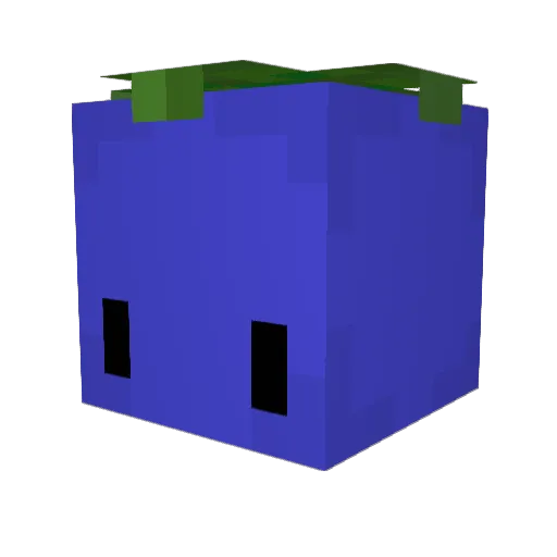 darkinni Minecraft avatar head, 3D render