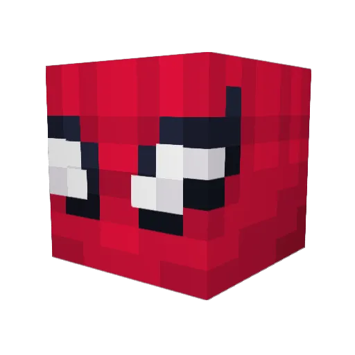 darkiurig Minecraft avatar head, 3D render