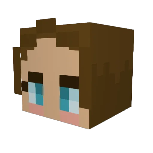 darkjadey Minecraft avatar head, 3D render