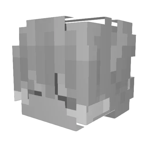 darkjelly Minecraft avatar head, 3D render