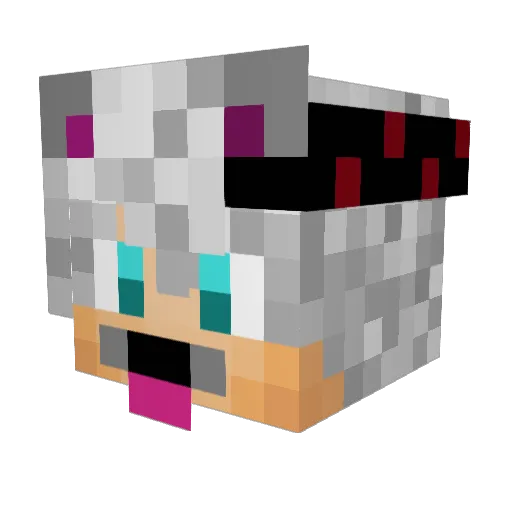 darkjoker89 Minecraft avatar head, 3D render
