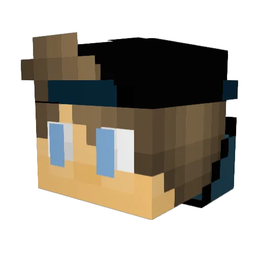 darkkey13 Minecraft avatar head, 3D render