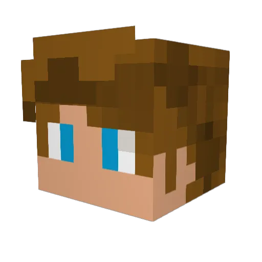 darkkiller063 Minecraft avatar head, 3D render