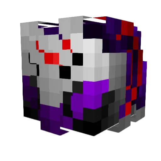 darkkkl Minecraft avatar head, 3D render