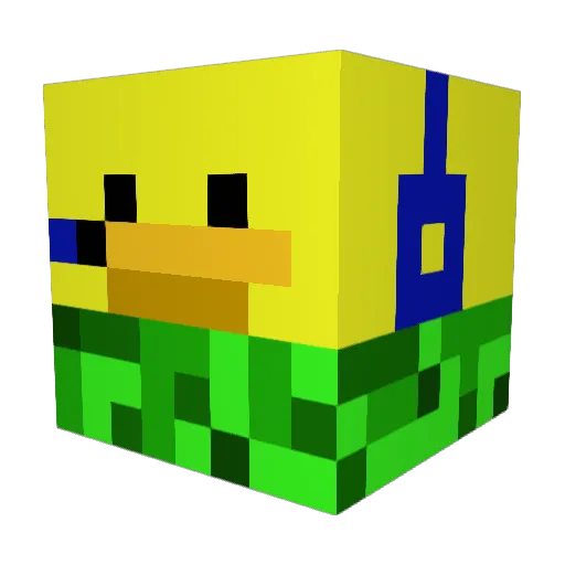 darkknightx Minecraft avatar head, 3D render