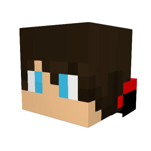 darklegends42 Minecraft avatar head, 3D render