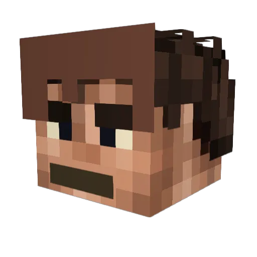 darklord140 Minecraft avatar head, 3D render