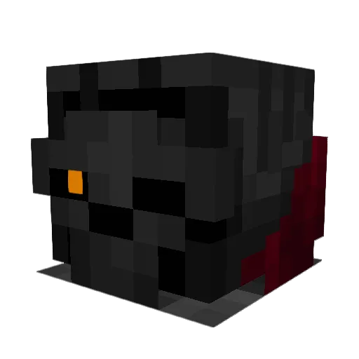 darklordkeen Minecraft avatar head, 3D render
