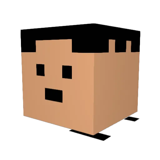 darklores Minecraft avatar head, 3D render