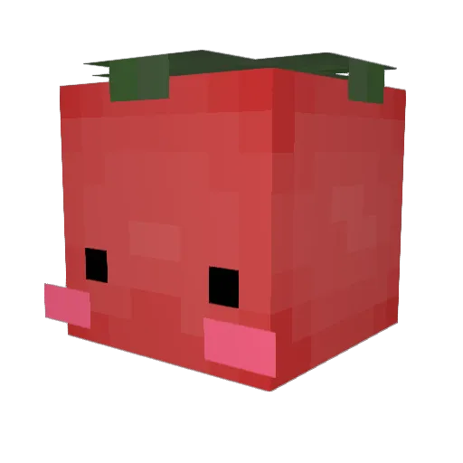 darkm8 Minecraft avatar head, 3D render