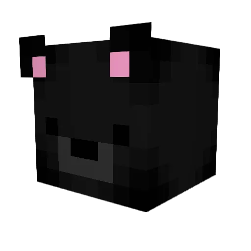 darkmang Minecraft avatar head, 3D render