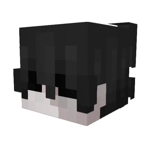 darkmatteaw Minecraft avatar head, 3D render