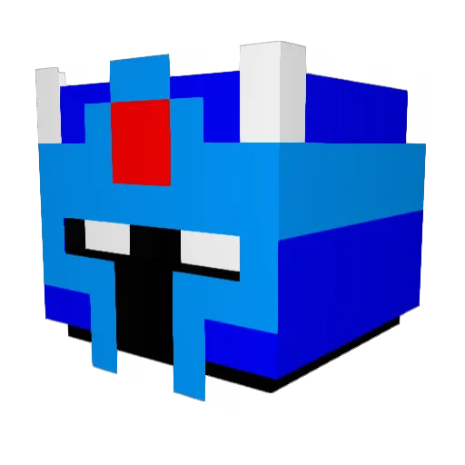 darkmatterishere Minecraft avatar head, 3D render