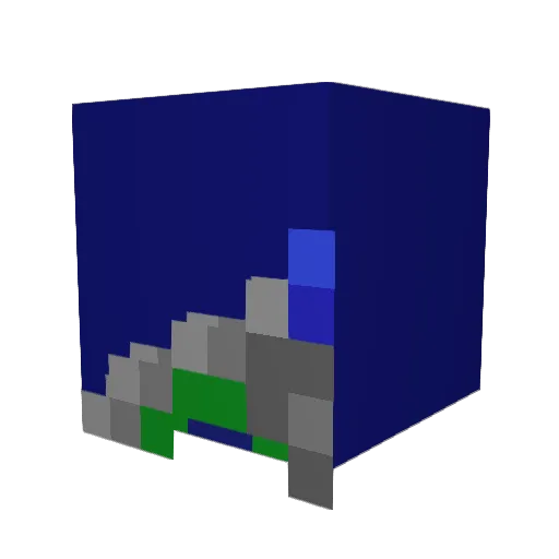 darkmelon7 Minecraft avatar head, 3D render