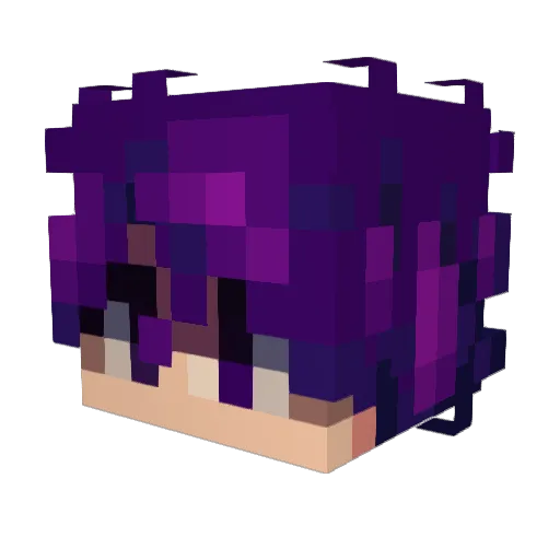 darkmirmo Minecraft avatar head, 3D render