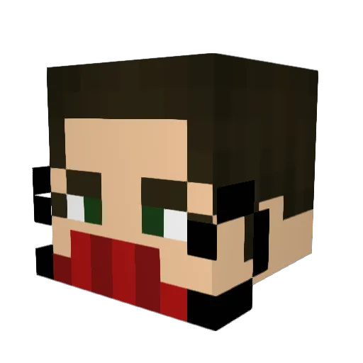 darkmom52 Minecraft avatar head, 3D render