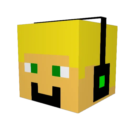 darkneo122 Minecraft avatar head, 3D render