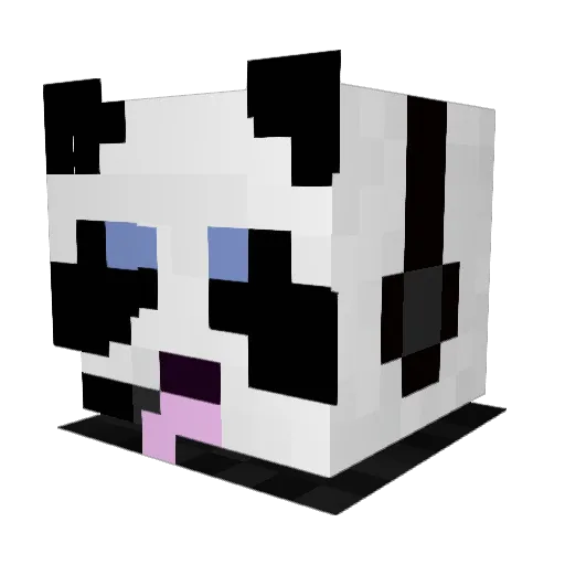 darknessjaguar Minecraft avatar head, 3D render