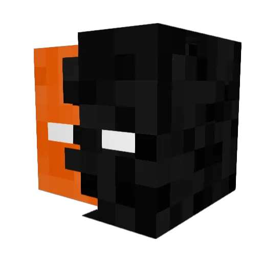 darknesspoison Minecraft avatar head, 3D render