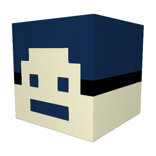 darko0oo Minecraft avatar head, 3D render