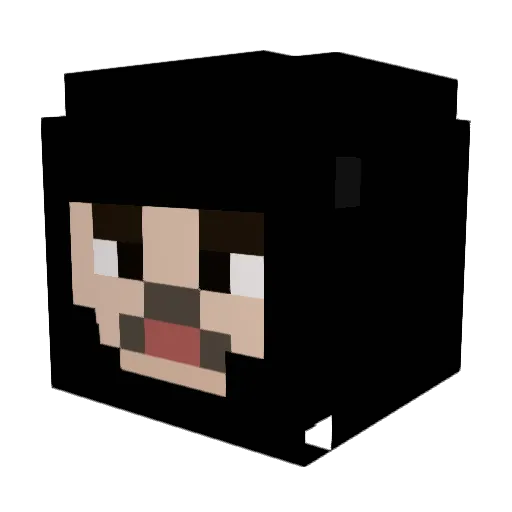 darkoivx Minecraft avatar head, 3D render
