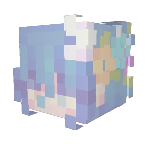 darkoverzero Minecraft avatar head, 3D render