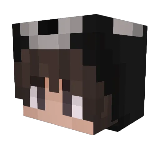 darkovv Minecraft avatar head, 3D render