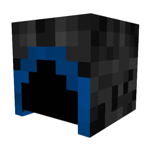 darkpapaset Minecraft avatar head, 3D render