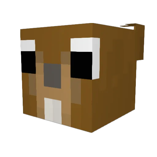 darkpasta99 Minecraft avatar head, 3D render