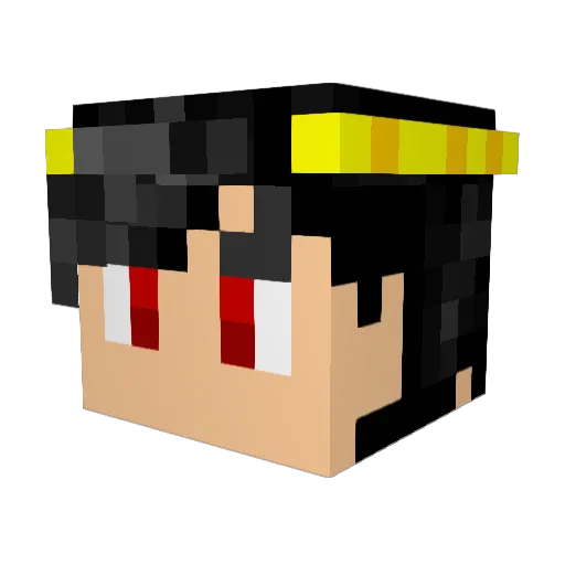 darkpit0711 Minecraft avatar head, 3D render