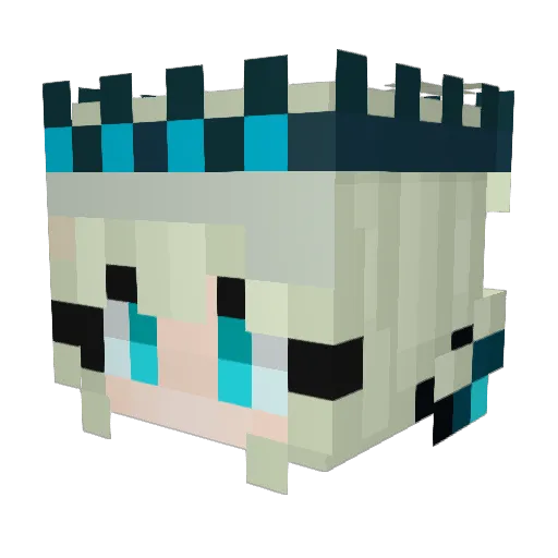 darkprincess192 Minecraft avatar head, 3D render