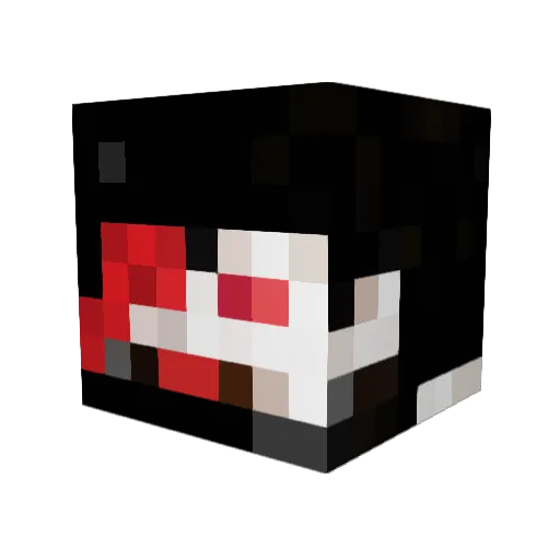 darkpyrojoe Minecraft avatar head, 3D render