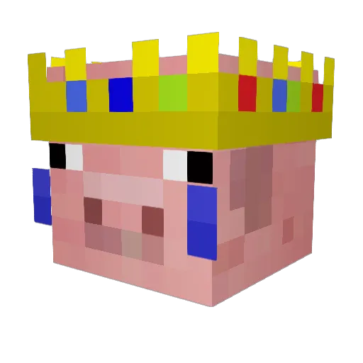 darkqisaax69 Minecraft avatar head, 3D render