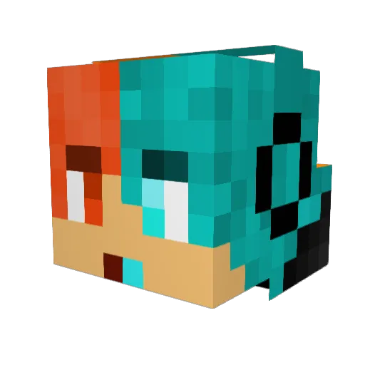 darkrabbit347 Minecraft avatar head, 3D render