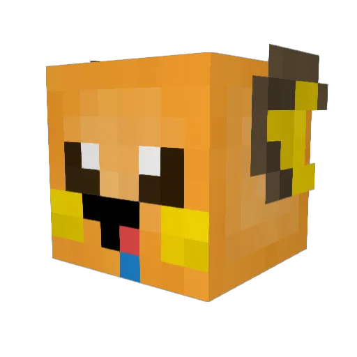 darkraicheu Minecraft avatar head, 3D render