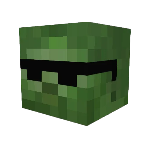 darkraven000 Minecraft avatar head, 3D render