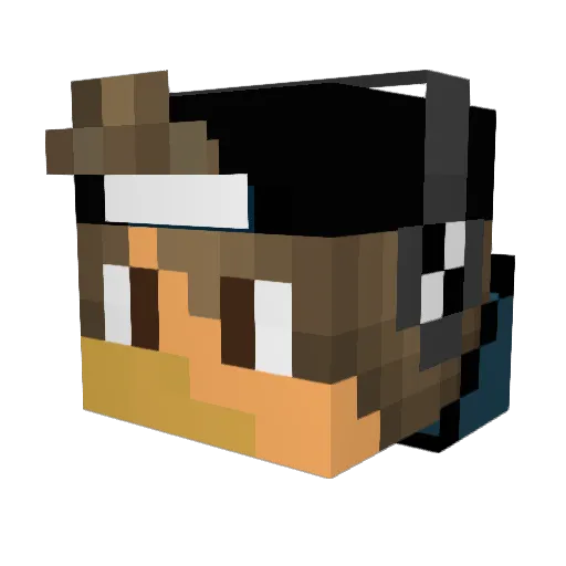 darkreaper726 Minecraft avatar head, 3D render