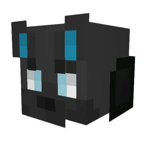 darkroseclaw Minecraft avatar head, 3D render