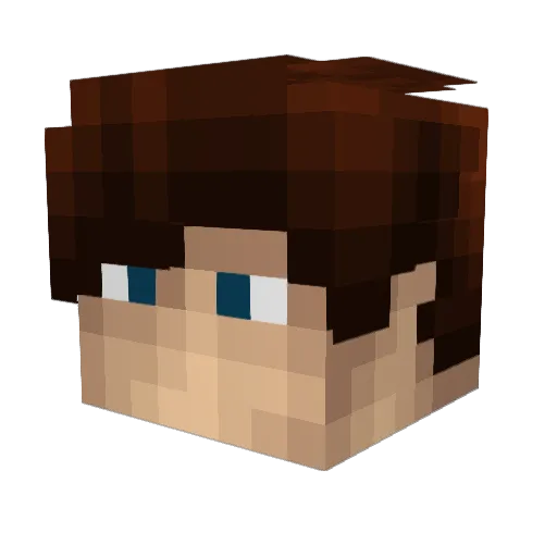 darkrunner001 Minecraft avatar head, 3D render